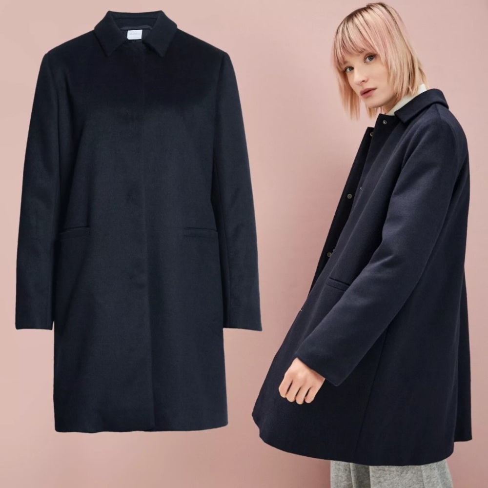 Max Mara Leisure Clava Coat - Blu Notte, Size IT 38 / US 4